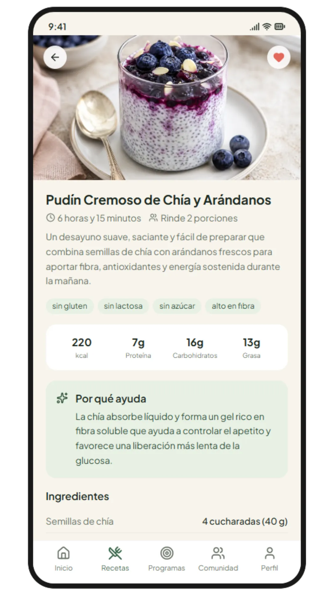 Pantalla de la app: sigue el paso a paso